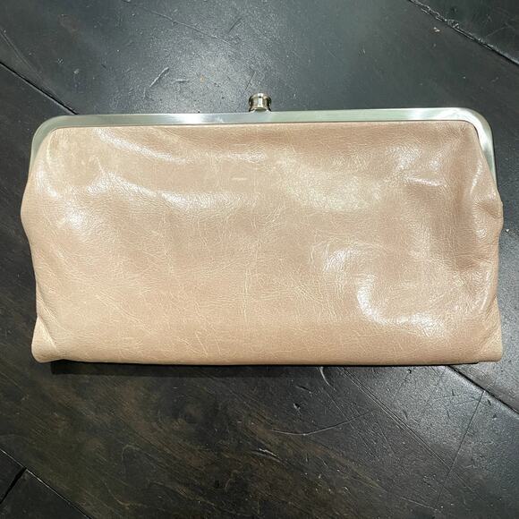 Hobo Lauren Bi Fold Wallet Leather Tan Women's - Picture 1 of 5